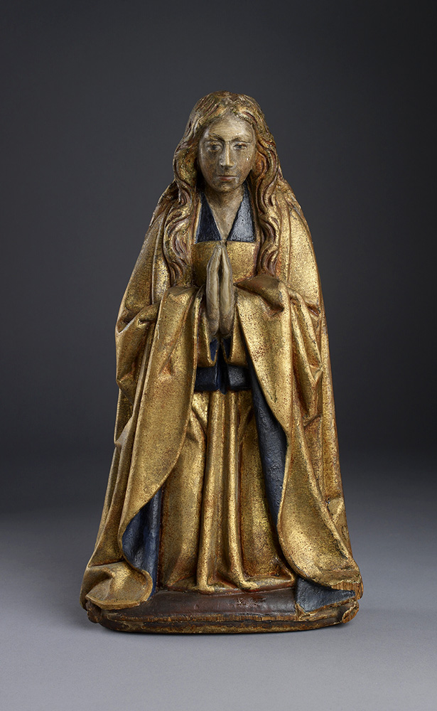 Carved wooden figure representing the Virgin Mary