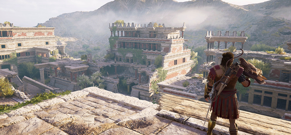 Still frame from an exclusive visualised experience of Knossos Palace from the acclaimed video game Assassin’s Creed Odyssey