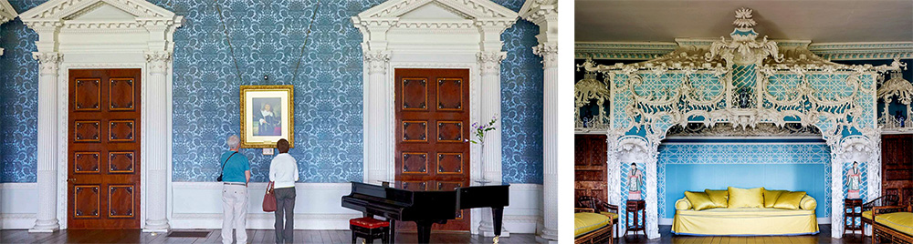 Saloon and Chinese Room interiors of Claydon House