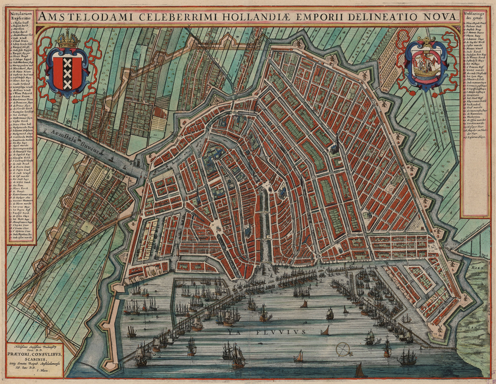2020 Young Rembrandt Exhibition – Map of Amsterdam 1649