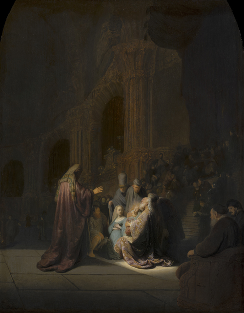 2020 Young Rembrandt Exhibition – Rembrandt, Simeon in the Temple (Simeon's Song of Praise), 1631 © Mauritshuis, The Hague
