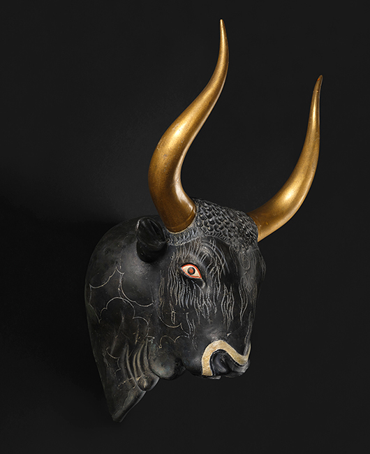 Replica of bull's head rhyton from Knossos