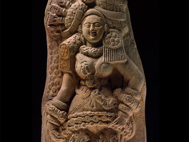 PLAQUE WITH YAKSHI (NATURE SPIRIT) | Ashmolean Museum