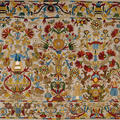 Colourful and detailed embroidered cushion cover