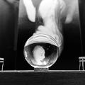 Theatre model black and white photograph called Remember Me. Remember Me? by artist Bettina von Zwehl collaboration with Robert Ennis Hopkins, 2023