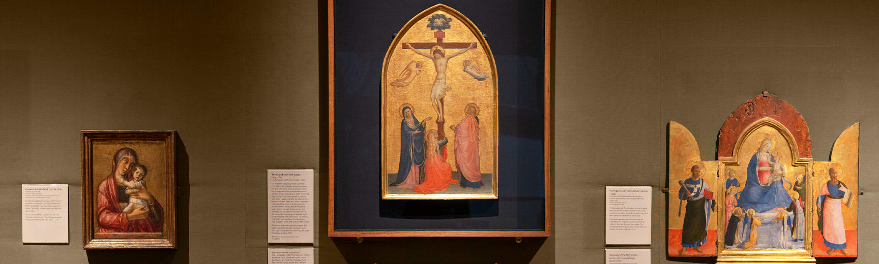 Early Italian art gallery - showing Fra Angelico artworks