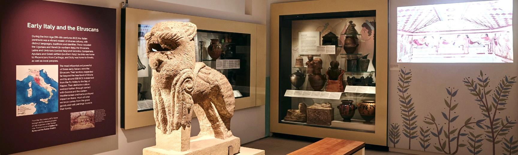Inside the newly designed Italy and Etruscans gallery 