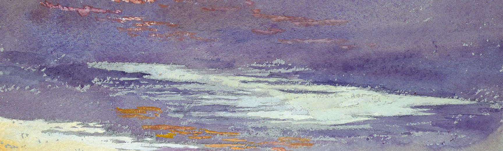 Ruskin's Study of purple clouds