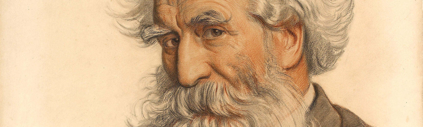 Thomas Combe's intimate and characterul portrait by William Holman Hunt from the Pre-Raphaelites exhibition