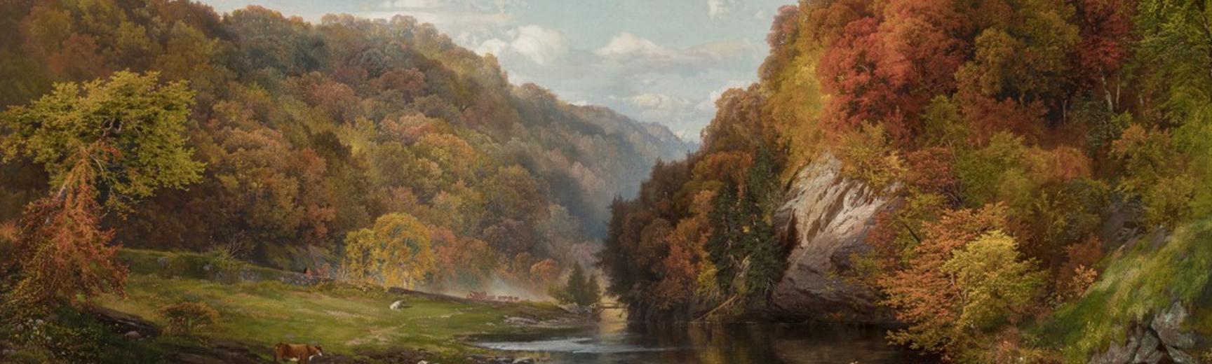 Thomas Moran, Autumn Landscape, the Wissahickon, 1864 – On loan from the Terra Foundation