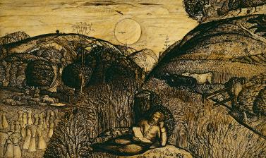 The Valley Thick with Corn by Samuel Palmer 