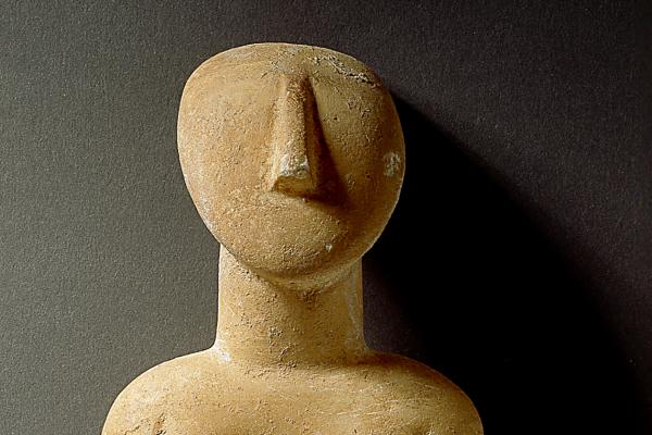 Cycladic figure, 30cm, (detail) 