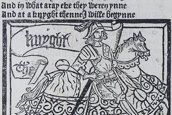 Print of a Knight on a horse