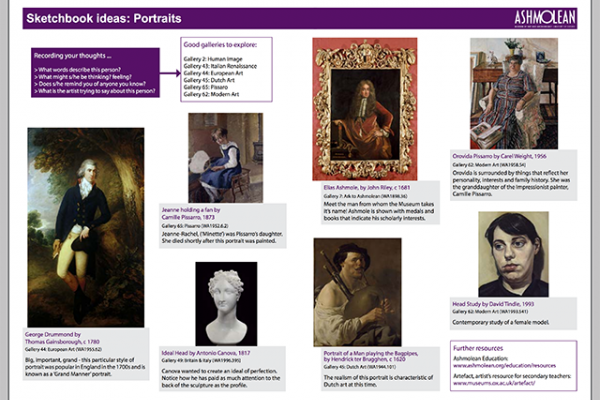 Learn PDF Sketchbook ideas Portraits