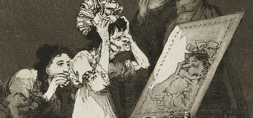 Hasta la muerte by Francisco José de Goya y Lucientes (detail)