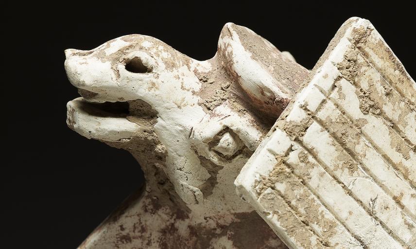 Figure of a camel (detail), China, Tang Dynasty, AD 618-907