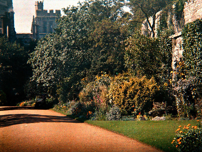 Autumn colours in New College, Oxford by Sarah Acland, 1907