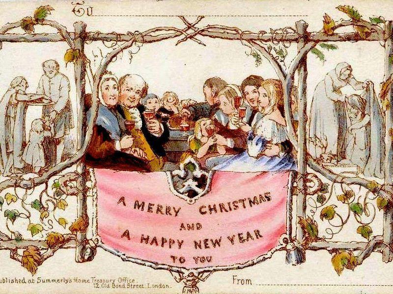 The world's first commercially produced Christmas card