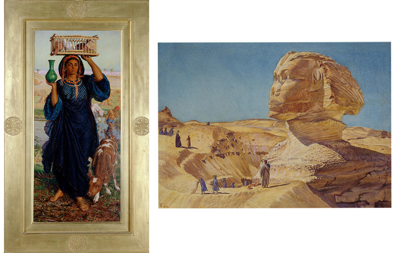 Holman Hunt and Thomas Seddon paintings from the Victorian era showing Middle Eastern influences 