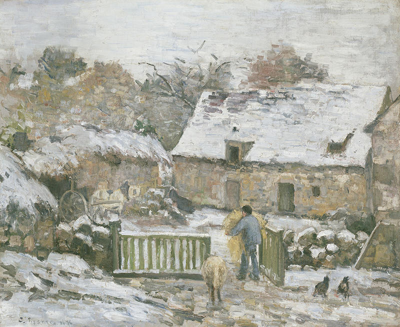 Monfoucault in Snow by Camille Pissarro