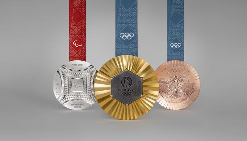 Silver, Gold and Bronze medals of the 2024 Paris Olympic Games