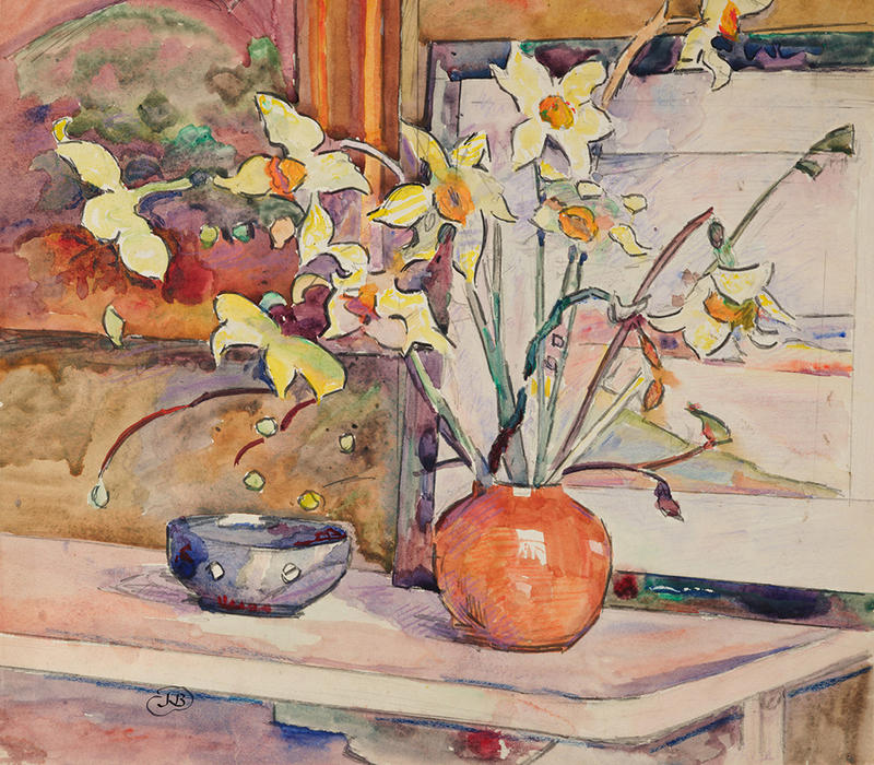 Daffodils watercolour by James Brown