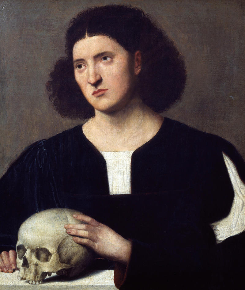 rs7395 wa 1946 199 a young man with skull painting no frame 1500px