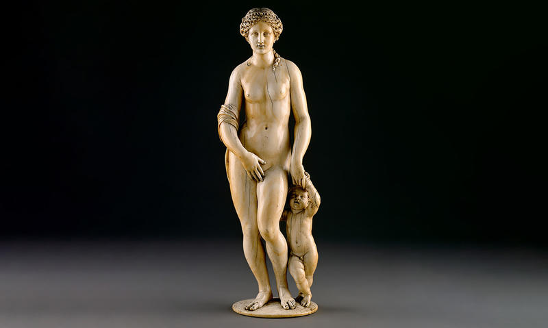 Icory sculpture of Venus with Cupid