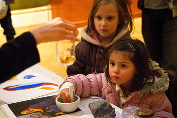 Children getting hands-on with art and crafts Children getting hands-on with art and crafts