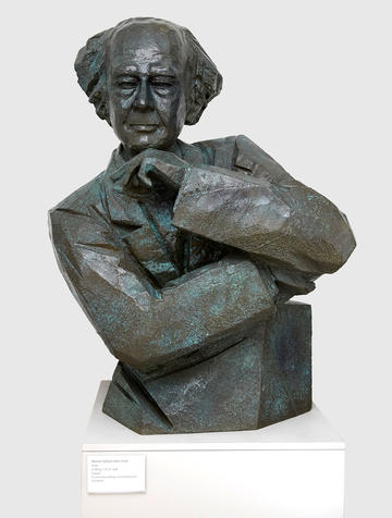 Michael Sullivan copper bust by Ju Ming, 2014 Michael Sullivan copper bust by Ju Ming, 2014