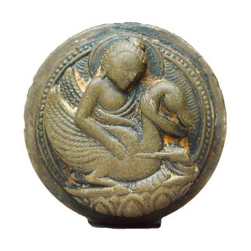 Plaque depicting Prince Siddhartha and the Wounded Swan