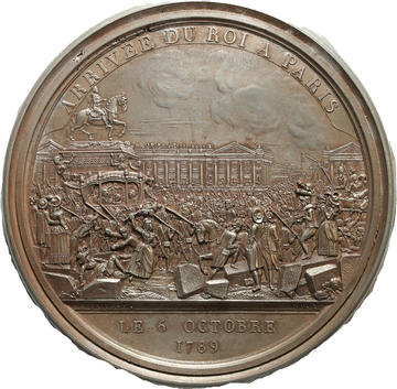 French Bronze Medallion O. Roty - prize given by the Minister of