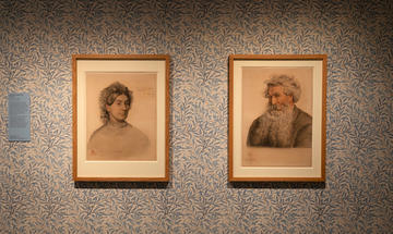 The Combe drawings in the the Pre-Raphaelites exhibition