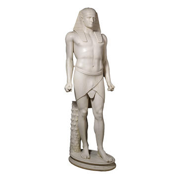 White statue of the god Osiris