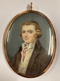WA1936.133, Miniature portrait, possibly of Charles Macklin, 18th Century