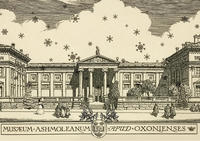 2024 Ashmolean Christmas Etching Image with Snowflakes